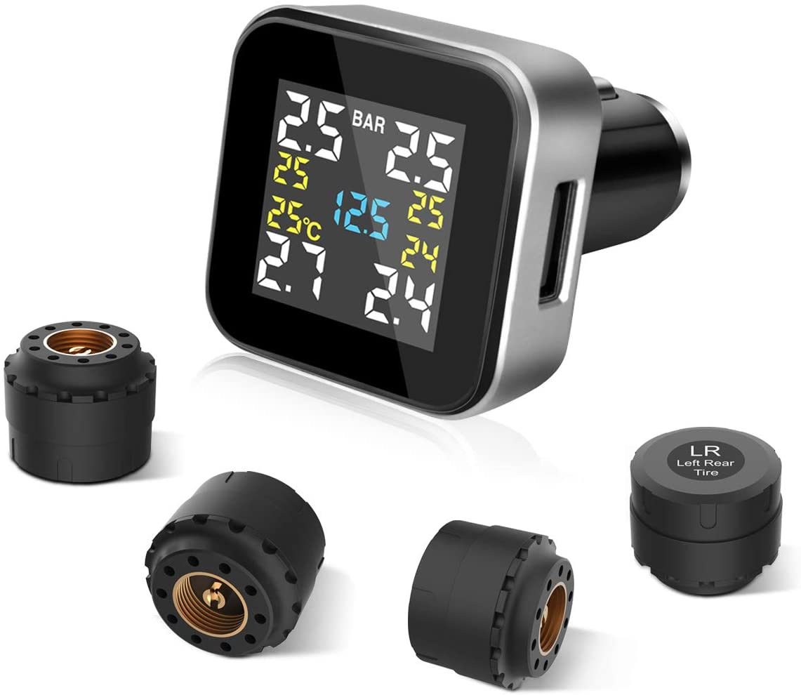 Tymate TPMS Wireless Tire Pressure Monitoring System with 4pcs External