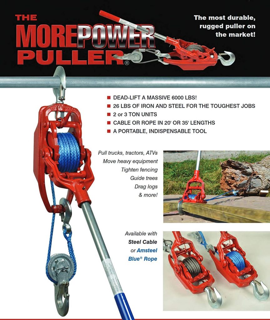 Wyeth Scott More Power Puller 335ASLT 3Ton AmSteelBlue Synthetic