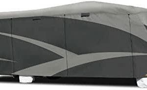 ADCO 52843 Designer Series SFS Aqua Shed Class C RV Cover – 23’1″ – 26′, Gray
