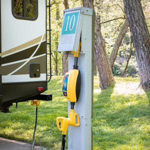 Camco 50-Amp Camper/RV Extension Cord | Features Power Grip Handles, Copper 6/3 + 8/1-Gauge Wires, and Rated for 125/250 volts/12,500 watts | 30-foot (55195)