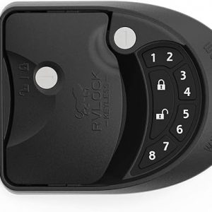 RVLock Class C Charter Keyless Entry Keypad and Handle with Fob, All Metal RV Door Lock and Latch Replacement Kit, Upgraded Silicone Keypad for Class C and A Motorhomes, Fits openings 4.5 x 3.5 Inches