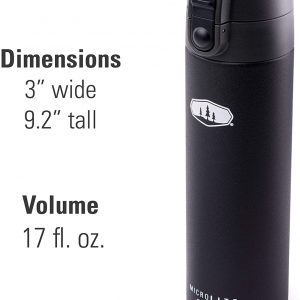 GSI Outdoors, Microlite 500 Flip 17 fl.oz. Vacuum Insulated Stainless Steel Water Bottle