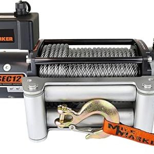 MILEMARKER Mile Marker 76-50251BW SEC12(ES) Truck/SUV Element Sealed Electric Winch – 12,000 lb. Capacity, 1 Pack