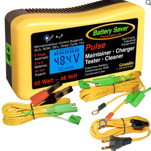 Battery Saver 2365L-48: 48v 50 Watt Maintainer, Pulse Cleaner & Tester